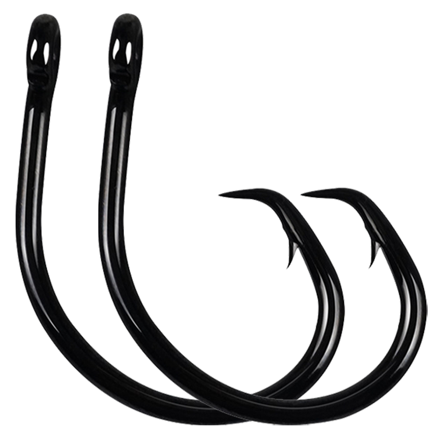 サークルフック 3倍強化 海水対応 インライン釣り針 ブラッ - Fishing Hook Offset のレビューと価格