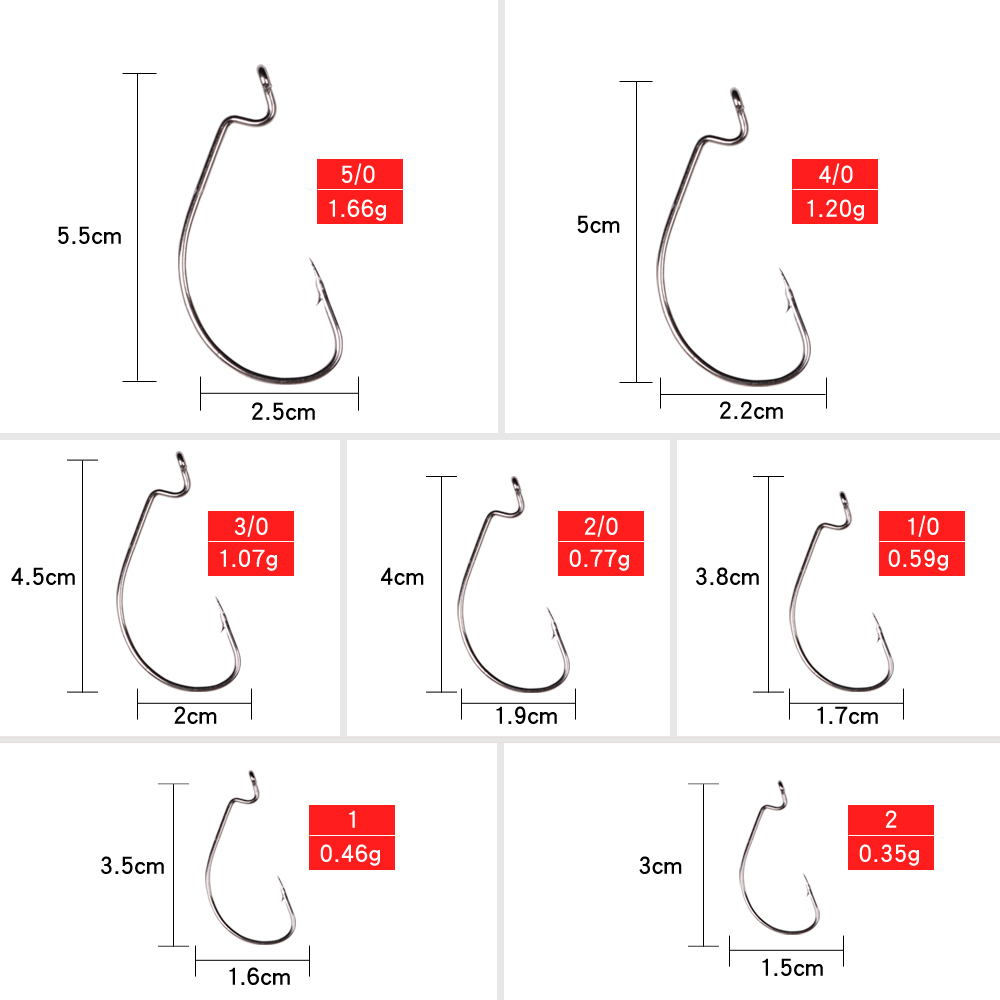 LUSHAZER 10 ピース/ロット炭素鋼釣りフックジグク - Fishing Hook Offset のレビューと価格