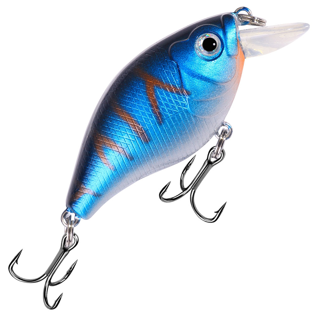 1Pc 6 センチメートル 6.9 グラム釣りルアークランク - Fishing Hook Treble のレビューと価格